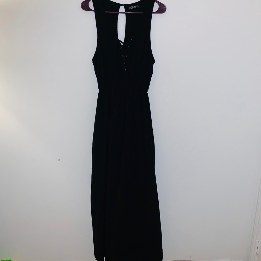 Black maxi dress